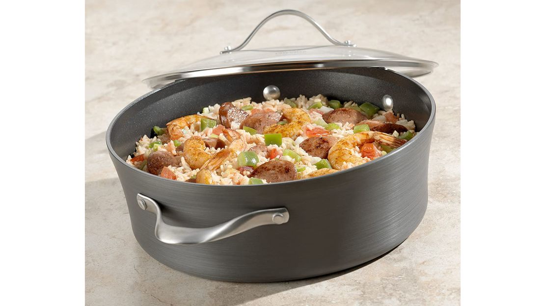 Calphalon Contemporary Hard-Anodized Aluminum Nonstick Cookware, Sauce Pot, 5-quart