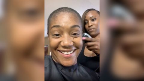Haddish said she shaved off all her hair because she wanted to see her scalp for the first time.