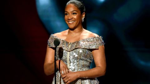 Haddish said she was taking time off from hours of daily hair maintenance.