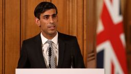 Mandatory Credit: Photo by MATT DUNHAM/POOL/EPA-EFE/Shutterstock (10586350v)
Britain's Chancellor Rishi Sunak gives a press conference about the ongoing situation with the COVID-19 coronavirus outbreak inside 10 Downing Street in London, Britain, 17 March 2020. For most people, the new coronavirus causes only mild or moderate symptoms, such as fever and cough. For some, especially older adults and people with existing health problems, it can cause more severe illness, including pneumonia.
British PM Johnson on coronavirus in UK, London, United Kingdom - 17 Mar 2020