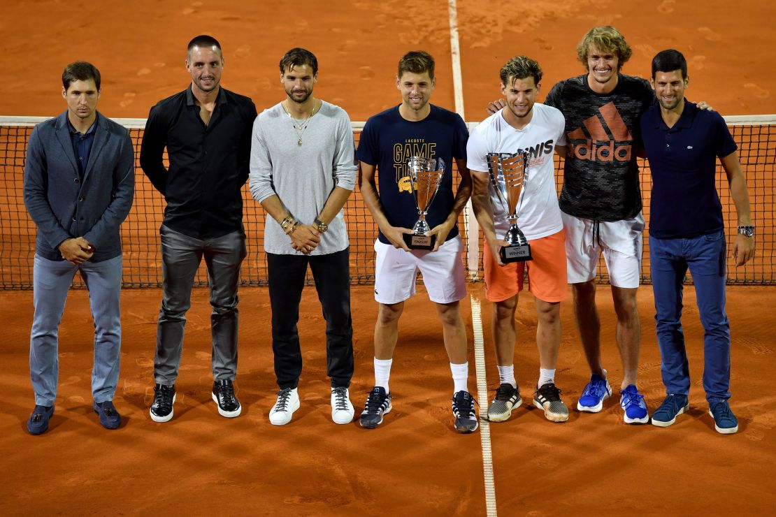 Thiem took part in the Adria Tour earlier this year.
