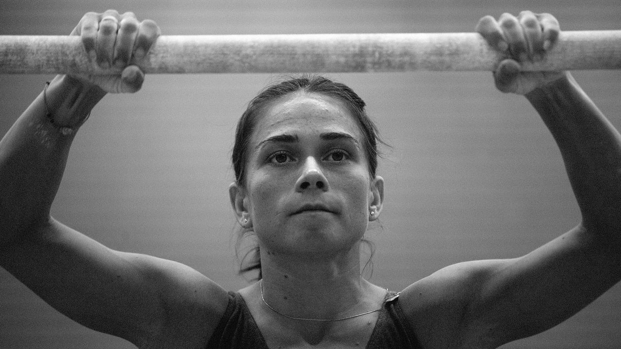 Chusovitina trains in Cologne, Germany.