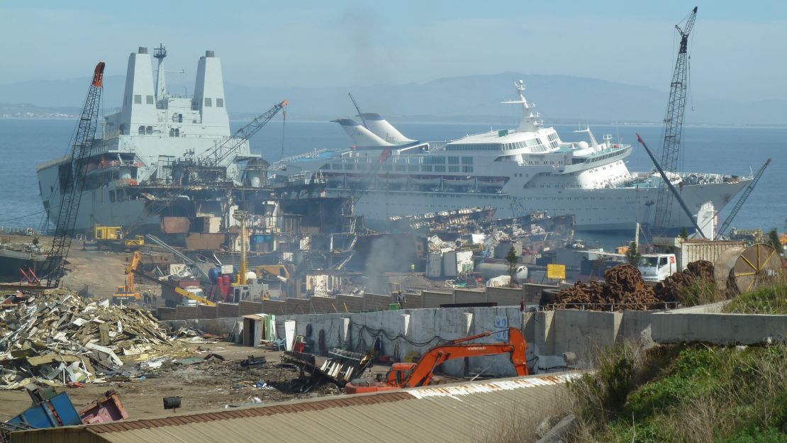 Knego took this photo of the MV Venus, which was originally Norwegian cruise ship Southward at Aliaga, Turkey.