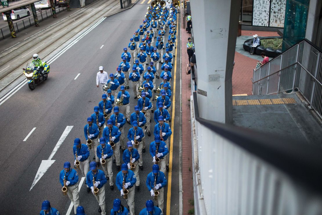 Falun Gong practitioners have long been a vocal and organized part of Hong Kong's broader anti-government movement. 