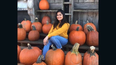 Maitri Parsana in the United States, where she has studied at the University of Buffalo for three years.