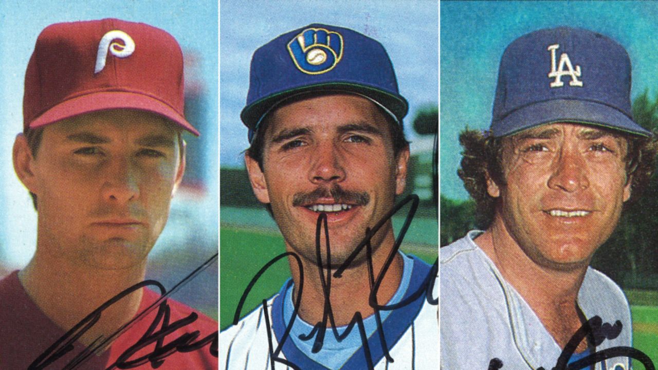 Don Carman, Randy Ready and Steve Yeager -- three retired baseball players who Balukjian interviewed