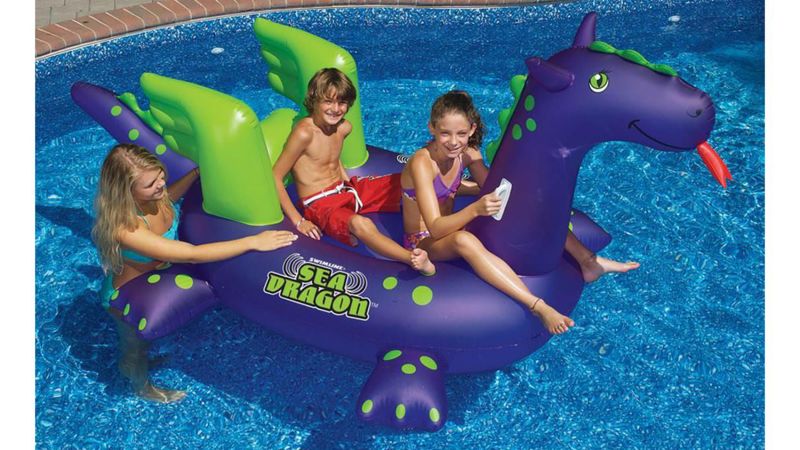65inch x 40inch x 7inch RosewineC Unicorn Inflatable Pool Float,Giant Inflatable Toy Outdoor Swimming Pool Summer Swimming Inflatable Floating Bed for Adults and Children 