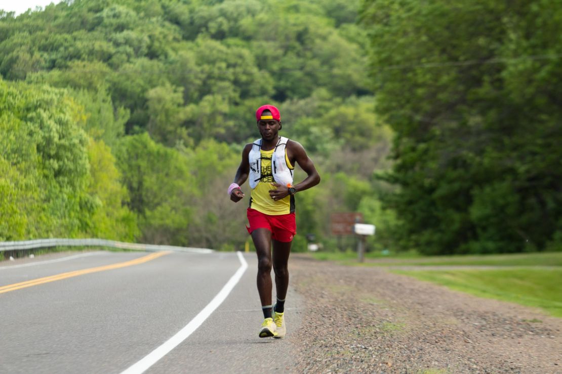 Coree Woltering completed the near 1,200 miles in record time. 