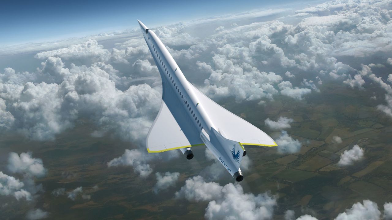 A rendering of supersonic commercial jet Overture, which is currently in development.