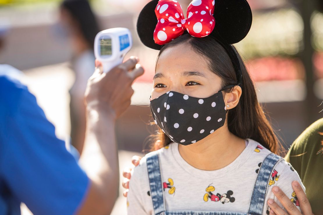 All guests will be required to a undergo temperature screening before entering a theme park at Walt Disney World Resort.