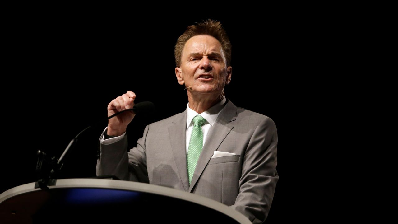 Ronnie Floyd, president of the Southern Baptist Convention, speaking on June 14, 2016, in St. Louis.