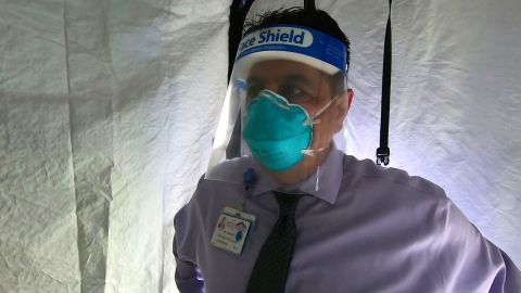 Adolphe Edward, CEO of El Centro Regional Medical Center, saw medical tents deployed in Iraq and now at home.