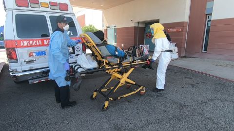 Another patient arrives at El Centro Regional Medical Center, where the ICUs are already full.