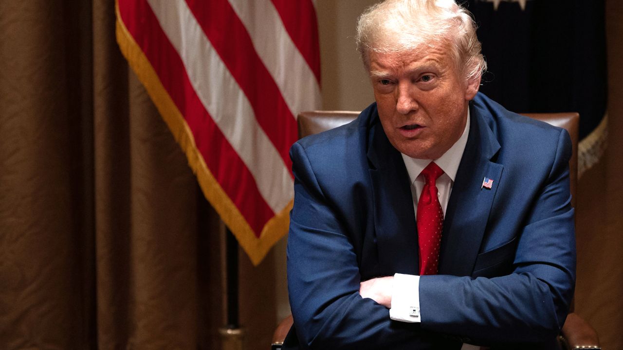 US President Donald Trump speaks before signing an Executive Order on the White House Hispanic Prosperity Initiative at the White House in Washington, DC, on July 9, 2020. (Photo by JIM WATSON / AFP) (Photo by JIM WATSON/AFP via Getty Images)