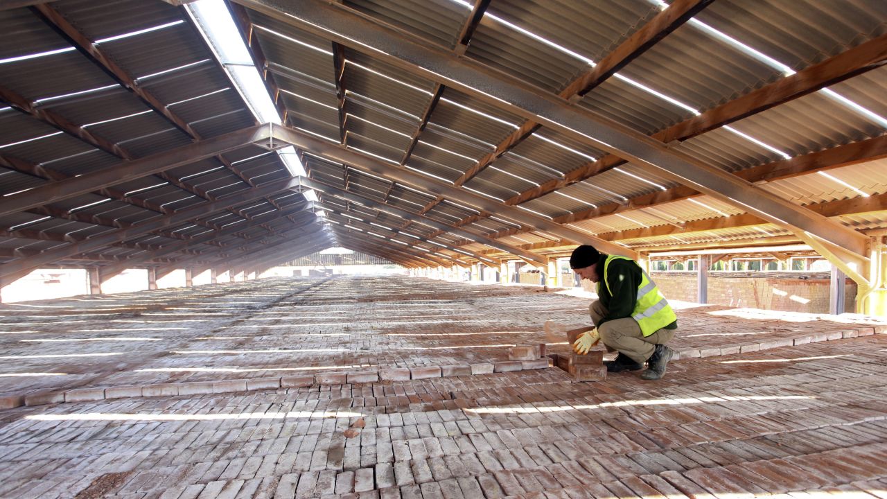 A brick kiln in West Sussex, in the south of England.