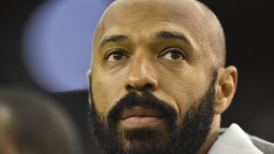 MONTREAL, QC - FEBRUARY 29:  Montreal Impact head coach Thierry Henry looks on ahead of the MLS game against New England Revolution at Olympic Stadium on February 29, 2020 in Montreal, Quebec, Canada. The Montreal Impact defeated New England Revolution 2-1.  (Photo by Minas Panagiotakis/Getty Images)