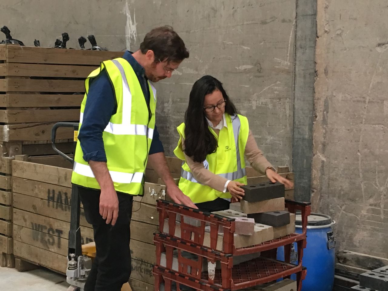 Gabriela Medero and Sam Chapman, co-founders of Kenoteq, say they have created a sustainable alternative to traditional fired clay bricks.