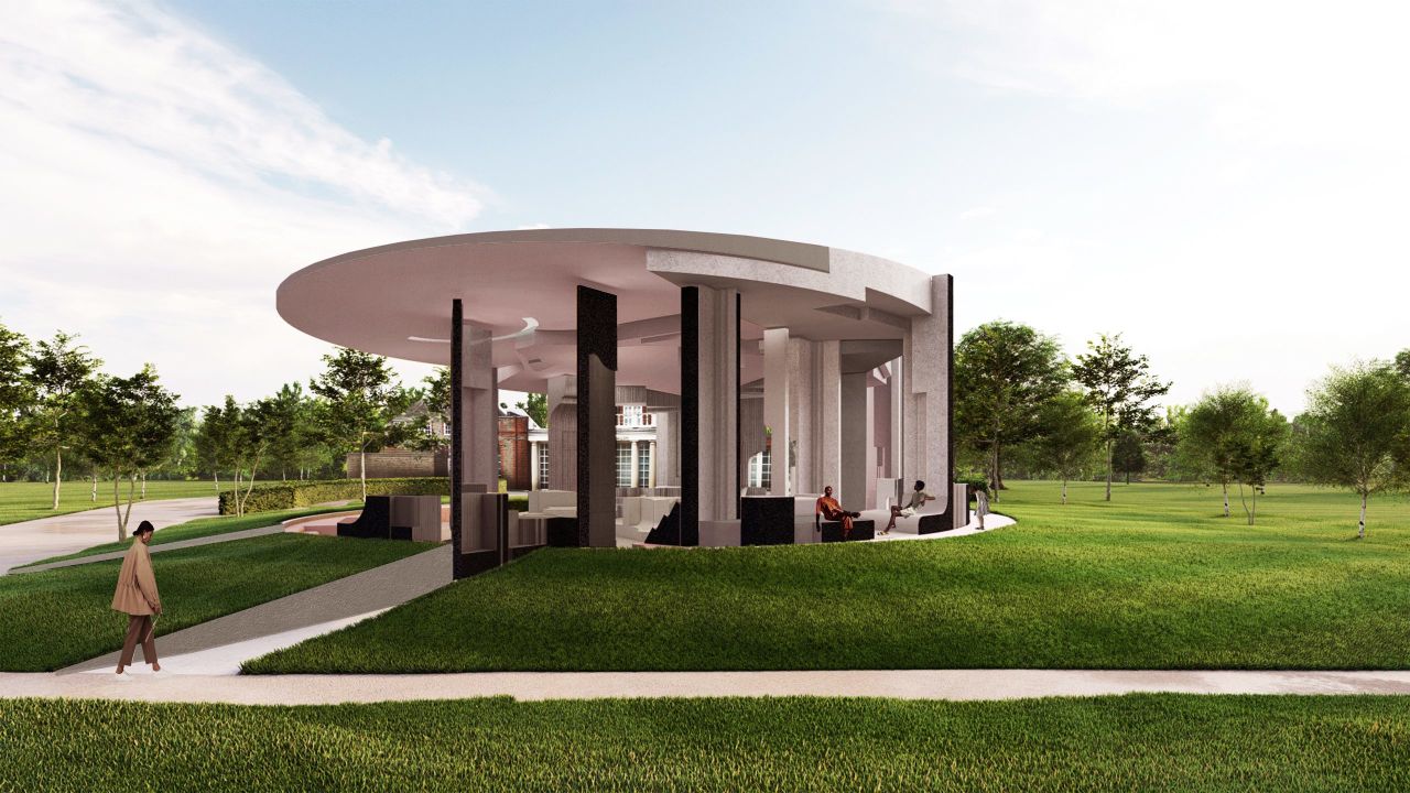 The Serpentine Pavilion 2020/2021 was designed by South Africa-based architect studio, Counterspace.