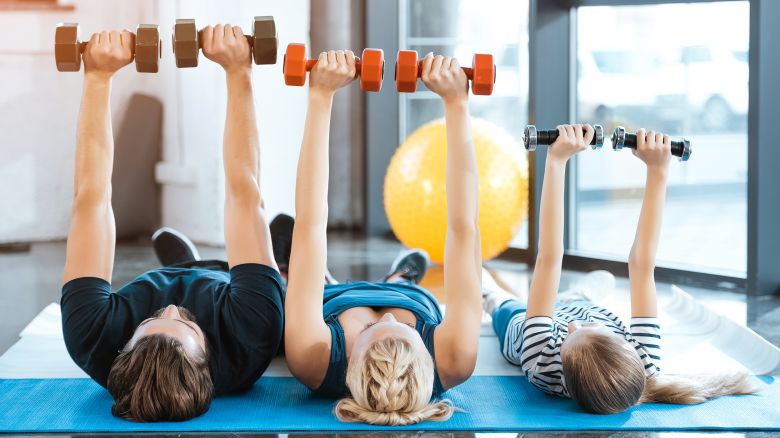 A family workout.