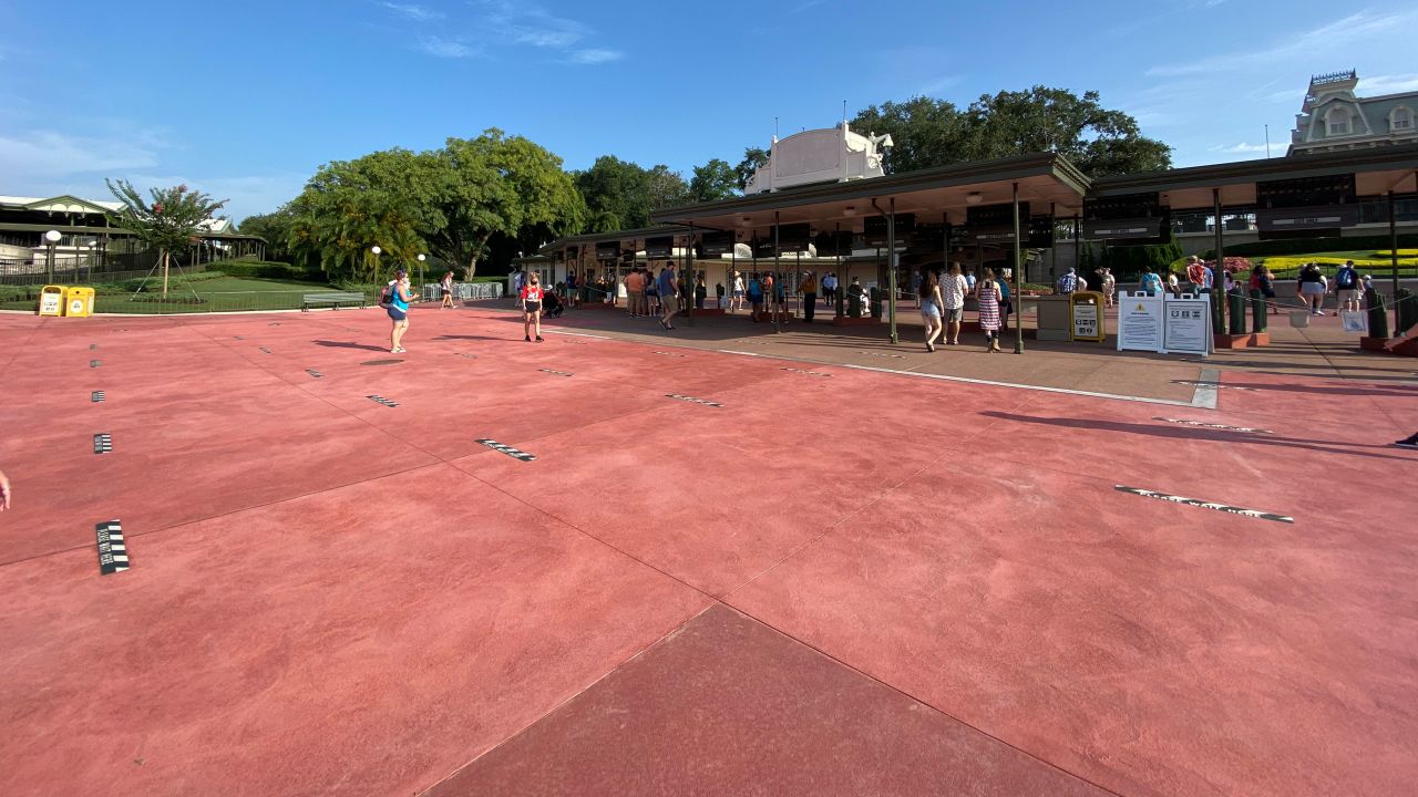 First thing you'll notice about the new look -- it's not crowded in the Magic Kingdom.