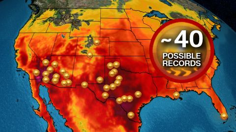 Heat records possible Sunday and Monday