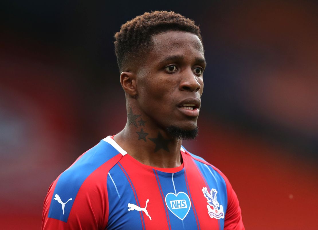 Wilfried Zaha revealed he had been racially abused on social media ahead of Crystal Palace's game against Aston Villa.
