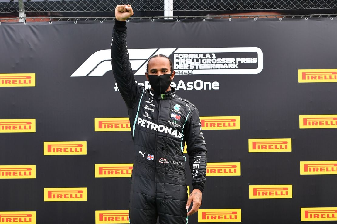 Lewis Hamilton won the Styrian Grand Prix on Sunday in Austria. 
