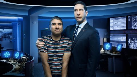 Nick Mohammed, David Schwimmer in 'Intelligence' on Peacock.