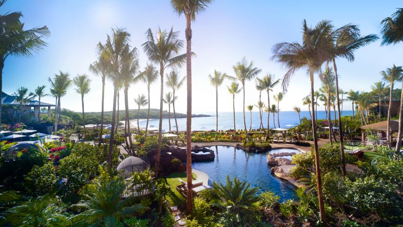 <strong>Four Seasons Resort Lanai:</strong> Relaxation is paramount, and guests can choose to relax in the sun next to the lagoon-style pools, wander through the colorful botanical gardens, or get a pineapple-scented Lanai Tai scrub at the on-site Hawanawana spa.