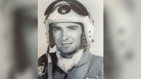 A photo from the 1950s of Richard Merrill in the US Air Force. 