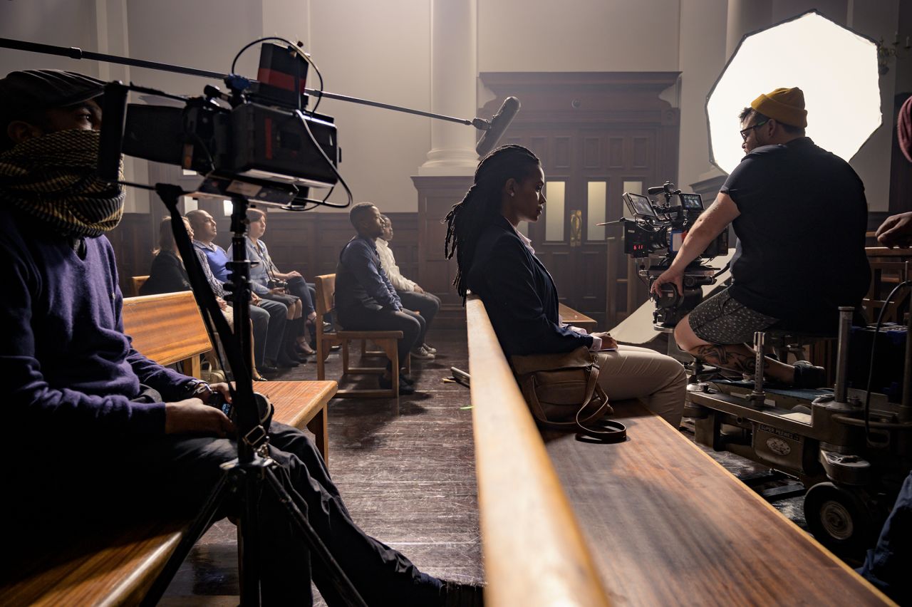 Ghettuba says the streaming service plans to create more African stories told by African storytellers. Pictured: filming an episode of "Blood & Water," season 1.