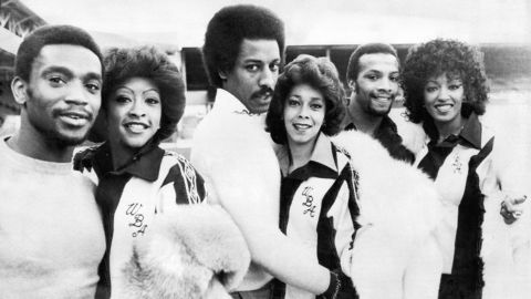 Valerie Holiday, Helen Scott and Sheila Ferguson a.k.a. The Three Degrees meet up with their football namesakes.