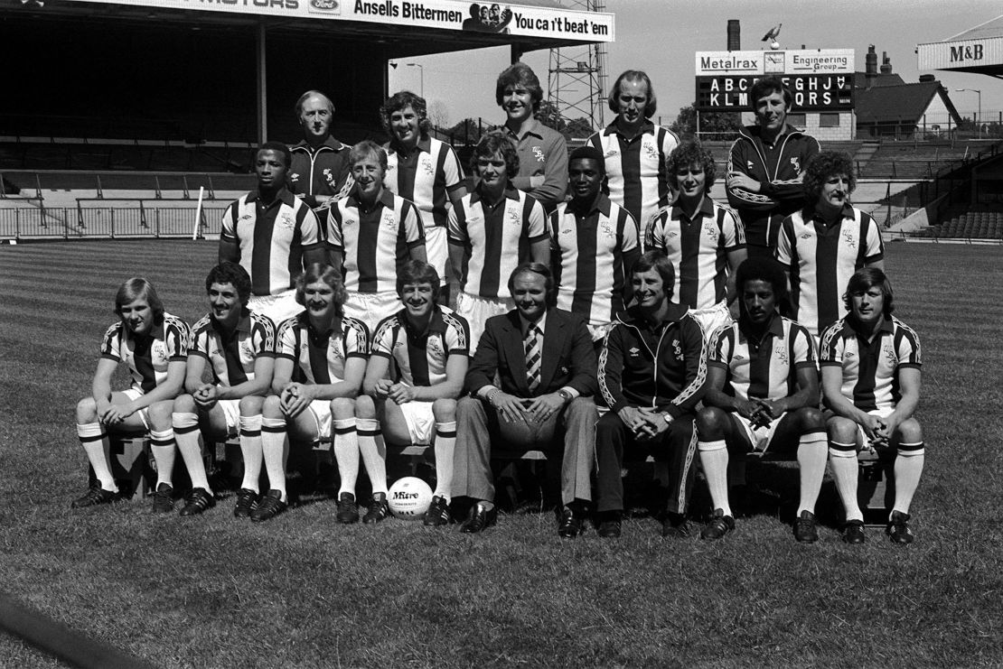 West Brom's squad for the 1978/79 season, featuring Cunningham, Regis and Batson.