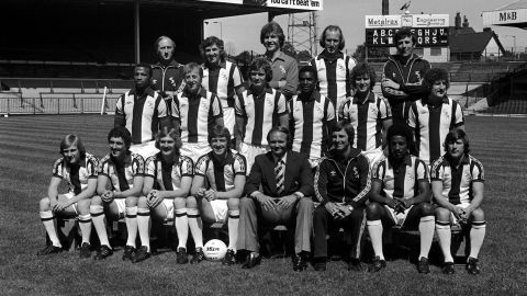 West Brom's squad for the 1978/79 season, featuring Cunningham, Regis and Batson.