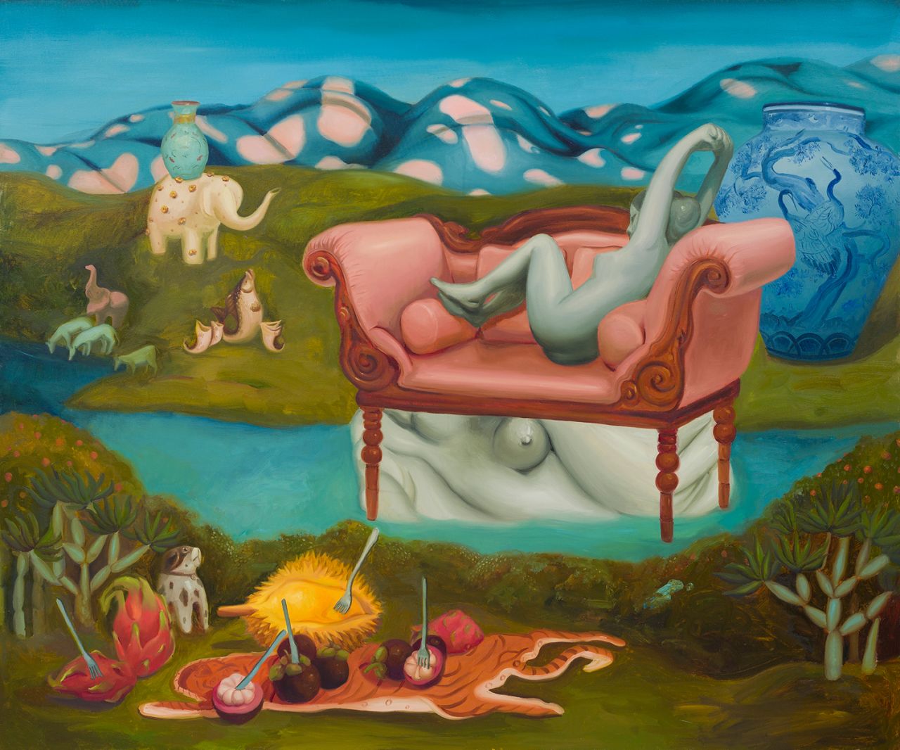 "Exotic Fruit Haul" (2018) by Dominique Fung.