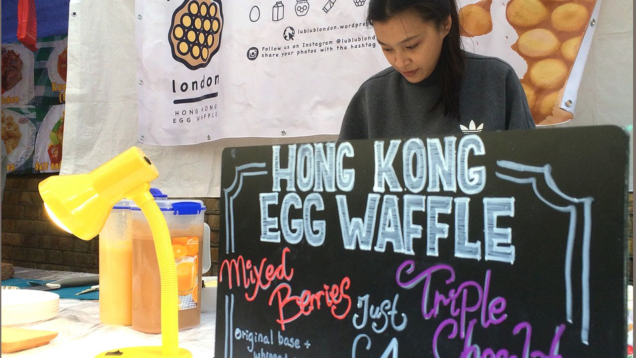 <strong>From Hong Kong to London: </strong>In 2016, I quit my full-time job and opened a street market stall selling bubble waffles -- aka egg waffles -- under an undersized tarp one cold winter in London.