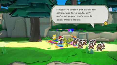 2-underscored Paper Mario Origami King review.