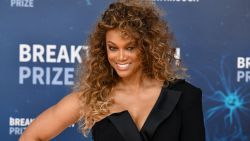 MOUNTAIN VIEW, CALIFORNIA - NOVEMBER 03: Tyra Banks attends the 2020 Breakthrough Prize Red Carpet at NASA Ames Research Center on November 03, 2019 in Mountain View, California. (Photo by Ian Tuttle/Getty Images  for Breakthrough Prize )