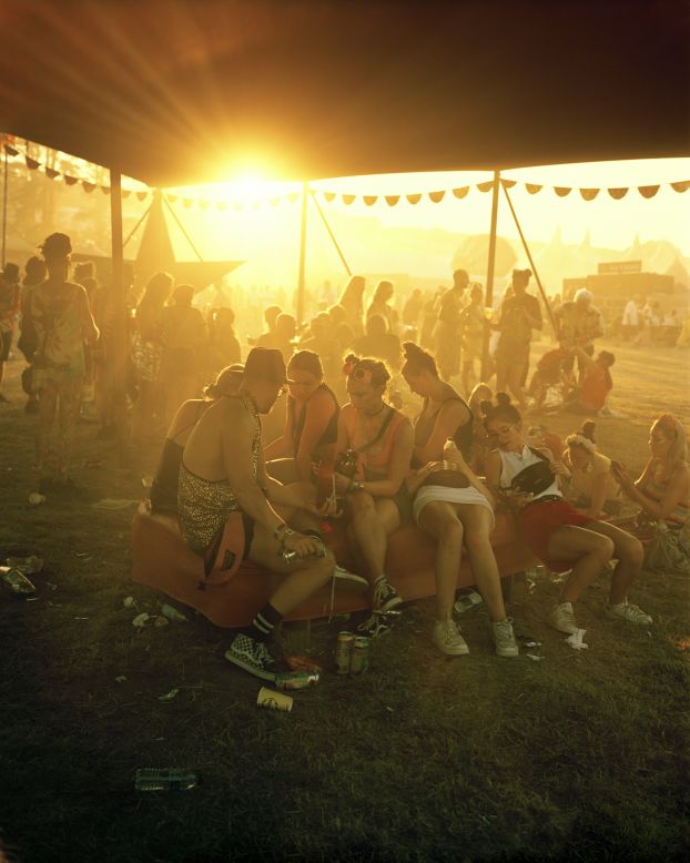 Revelers at Bestival, a summer music festival in Dorset.