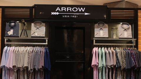 Arrow is menswear brand owned by PVH Corp.