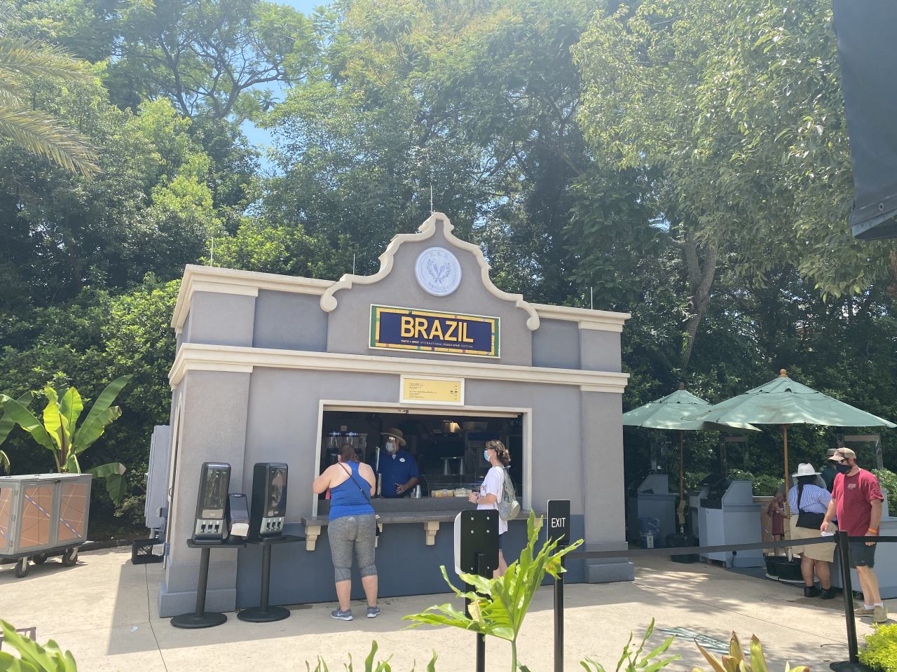 The Epcot International Food & Wine Festival coincides with reopening day. Some 20 pop-up food kiosks are scattered throughout the World Showcase, including locations from Brazil (above), Hawaii, China and Morocco.
