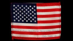 A small American flag that traveled to the moon with the Apollo 15 astronauts sold for $31,251.