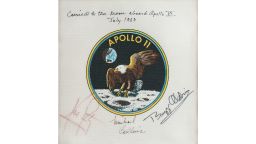 Michael Collins's Apollo 11 Flown Crew-Signed Beta Patch