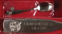 One of the items RR Auction sold this week was a spoon used by astronaut Edgar Mitchell during the Apollo 14 missoin. It sold for $25,000.