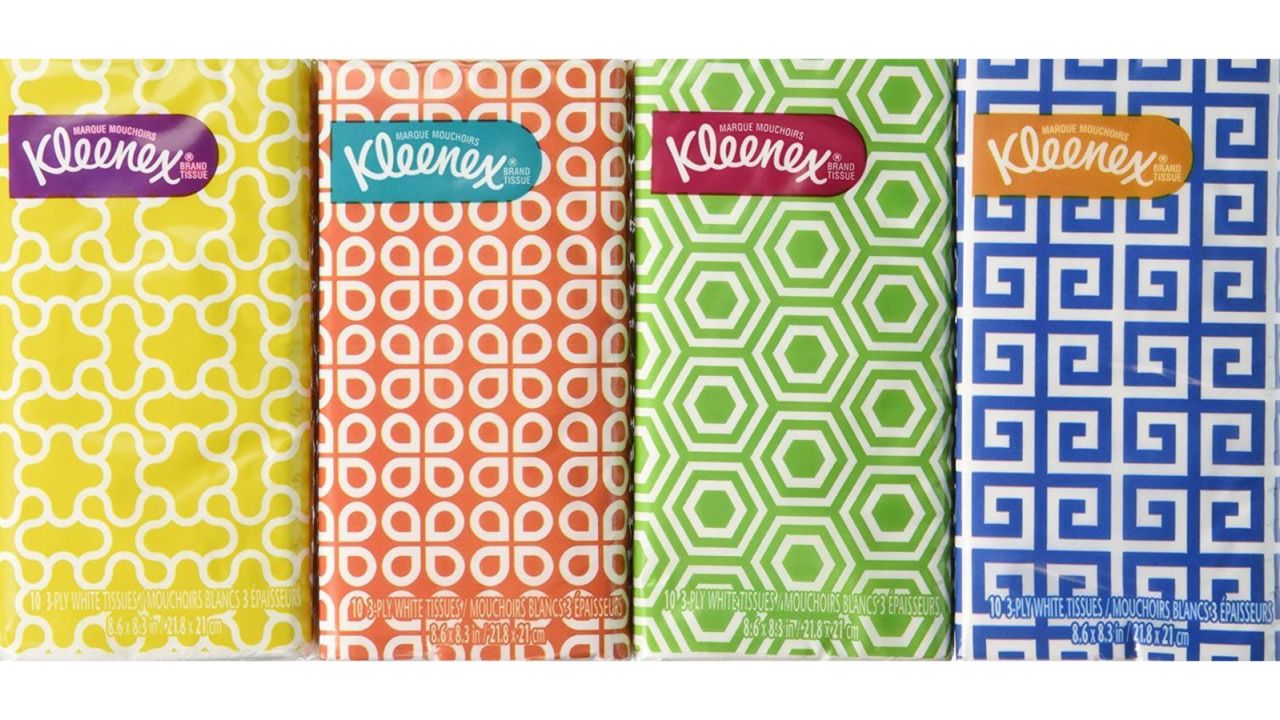 Kleenex White Facial Tissue, Pack of 16