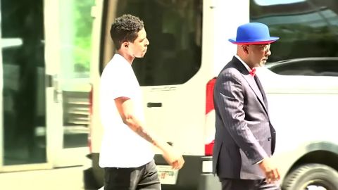 Julian Conley arrives at Atlanta police headquarters July 15, 2020. 