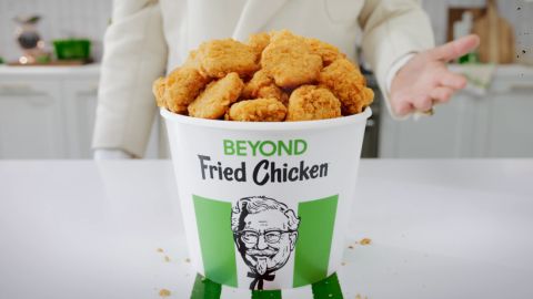 About 50 restaurants in California will start serving Beyond Fried Chicken next week for as long as supplies last.