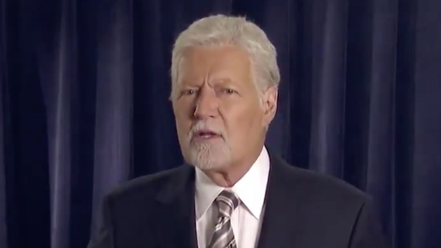 "I'm doing well," Alex Trebek said in a video posted to the show's official Twitter account