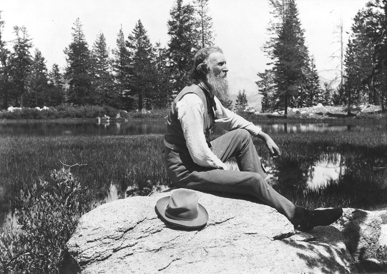 John Muir, the Scottish-born American naturalist,  campaigned for preservation of US wilderness including Yosemite Valley and Sequoia National Park. He's the founder of The Sierra Club. 