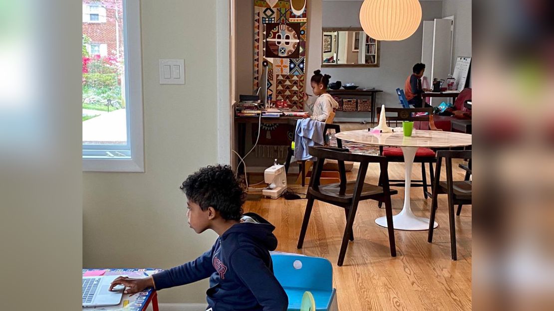 Here's how the Murrains set up virtual learning during the spring